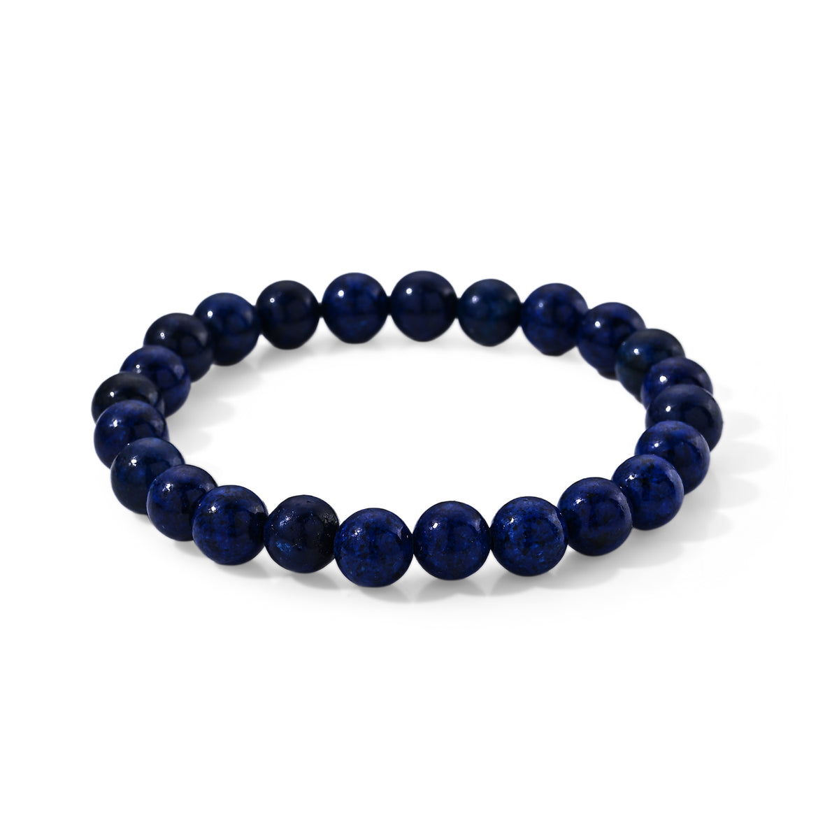 Lapis Lazuli Stretchable Bracelet (Size - 7) 90.00 Ct. 8690348 0