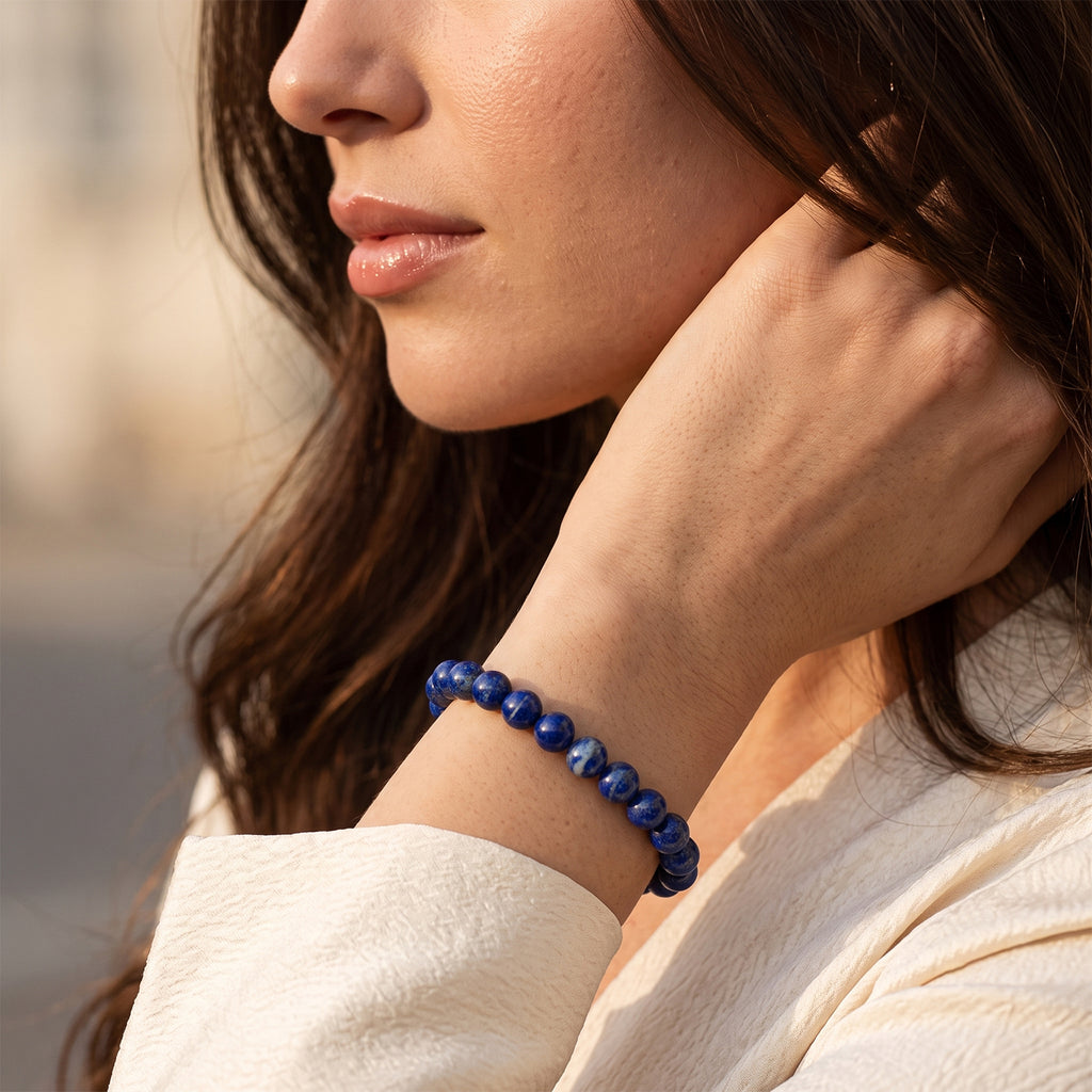 Lapis Lazuli Stretchable Bracelet (Size - 7) 90.00 Ct._8690348_2