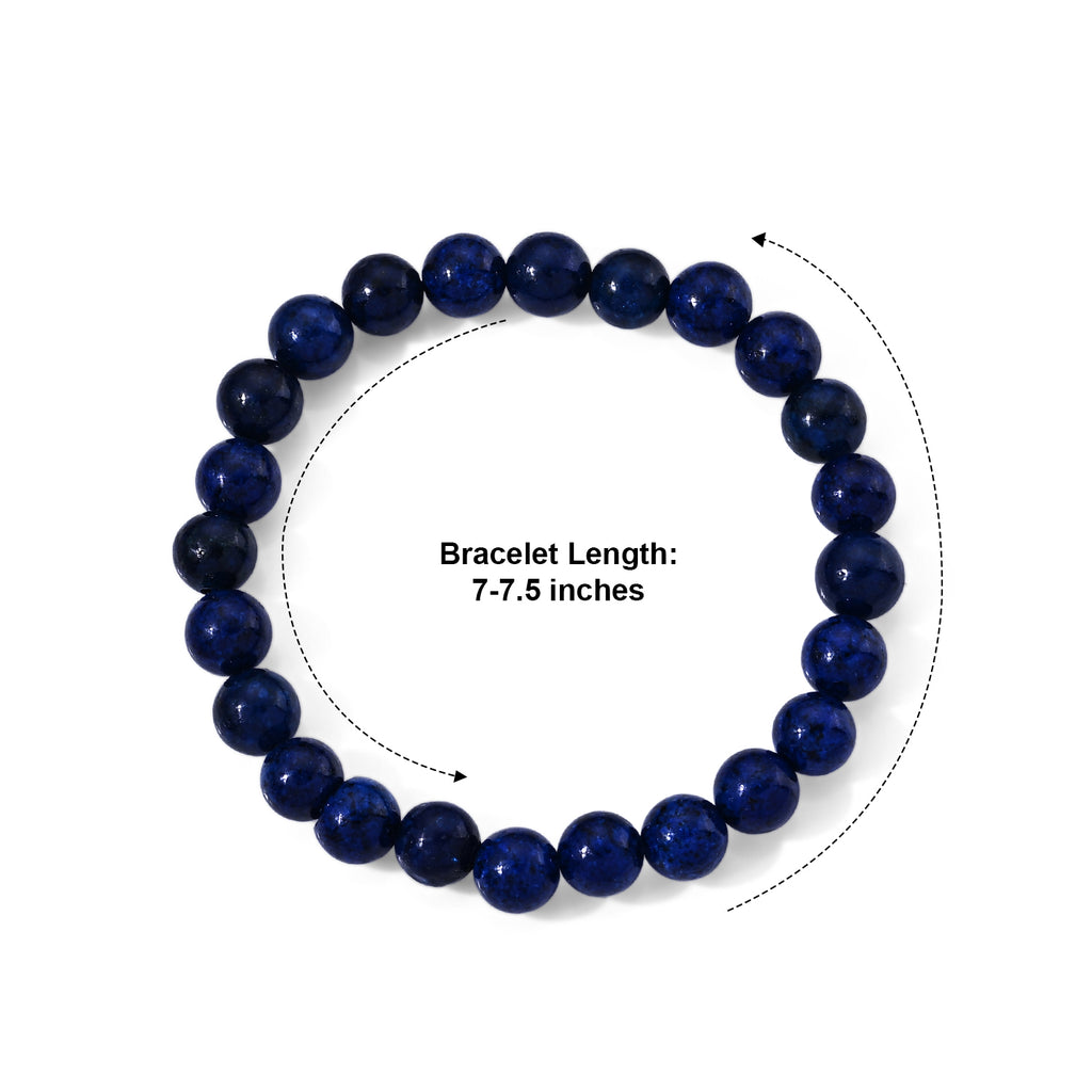 Lapis Lazuli Stretchable Bracelet (Size - 7) 90.00 Ct._8690348_3