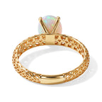 D'Joy - Ethiopian Opal Solitaire Ring in 18K Gold Plated Sterling Silver 1.17 Ct._8690676_2