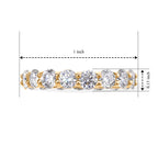 D'Joy - Moissanite Band Ring in Yellow Gold Plated Sterling Silver 4.10 Ct._8690771_4