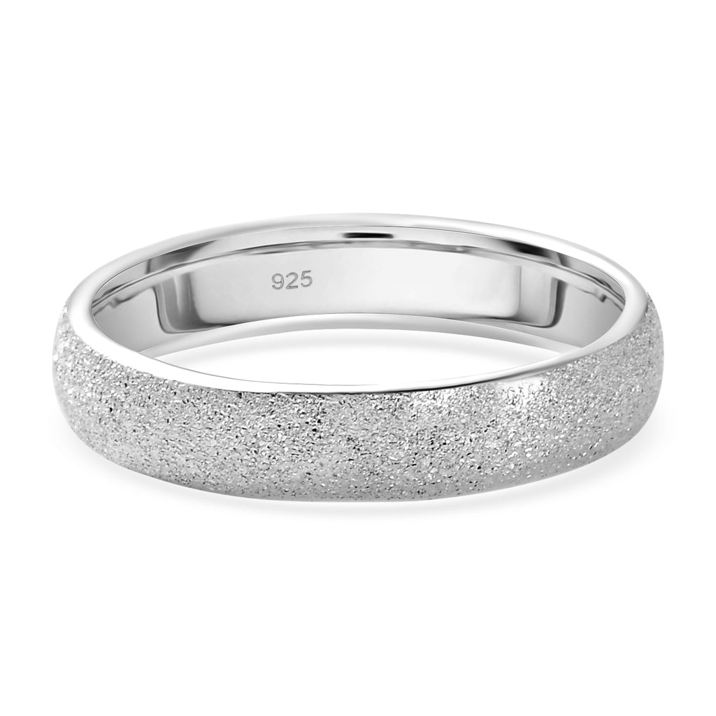 Sterling Silver Sandblasted Band Ring_8690971