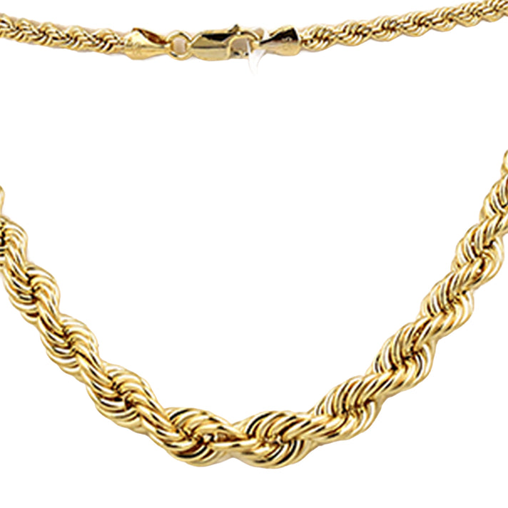 SIGNATURE VICENZA CLOSEOUT - 9K Yellow Gold Handmade Graduated Rope Necklace (Size - 20) with Lobster Clasp, Gold Wt. 14.50 Gms 8691042 1