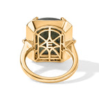 EverTrue - Labradorite & Moissanite Trilogy Ring in Yellow Gold Tone 12.80 Ct._8691929_4