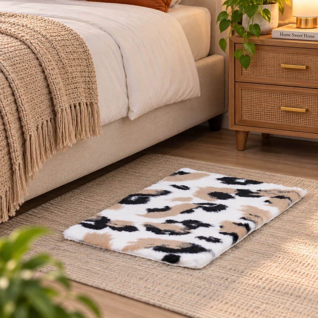 LIVMORE Patterned Rug and Door Mat (Size 60x1 cm) - Beige_8692018