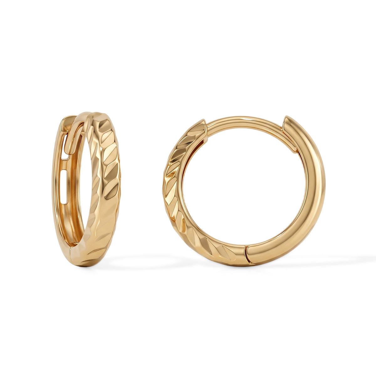 9K Yellow Gold Hoop Earring 8692380 0