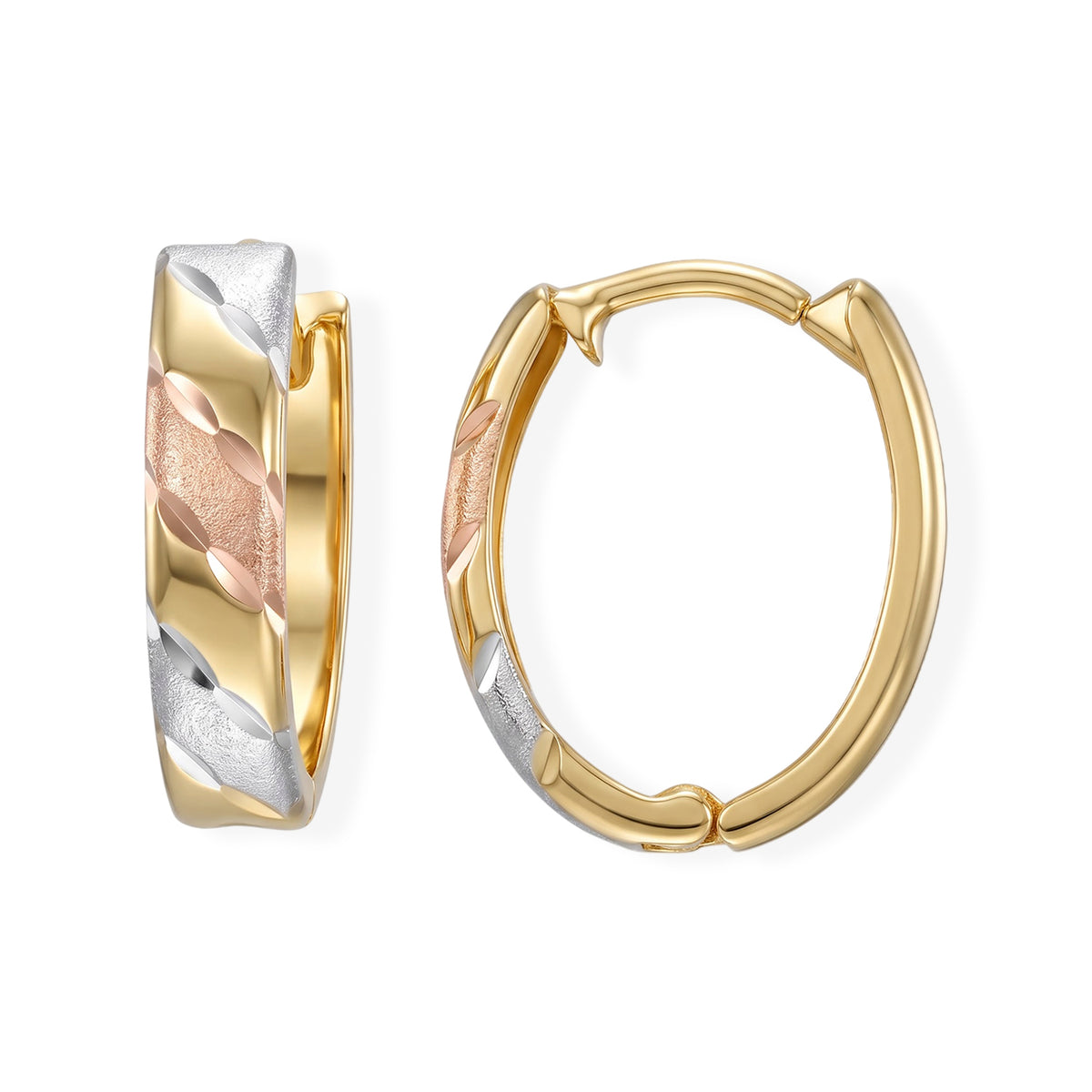 9K Yellow Gold Hoop Earring 8692383 0