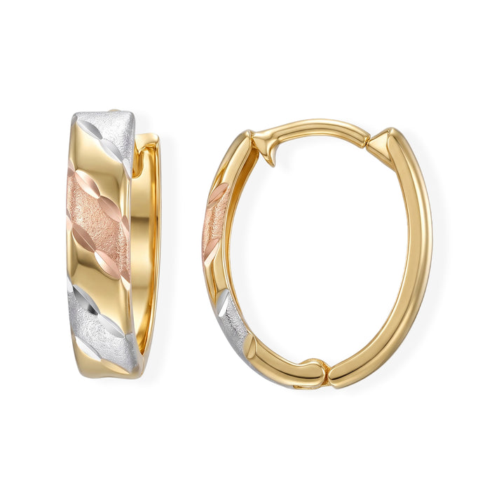 9K Yellow Gold Hoop Earring 8692383 1