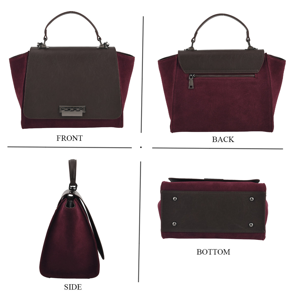 Crossbody Bag (Size - One Size) - Burgundy 8692491 3