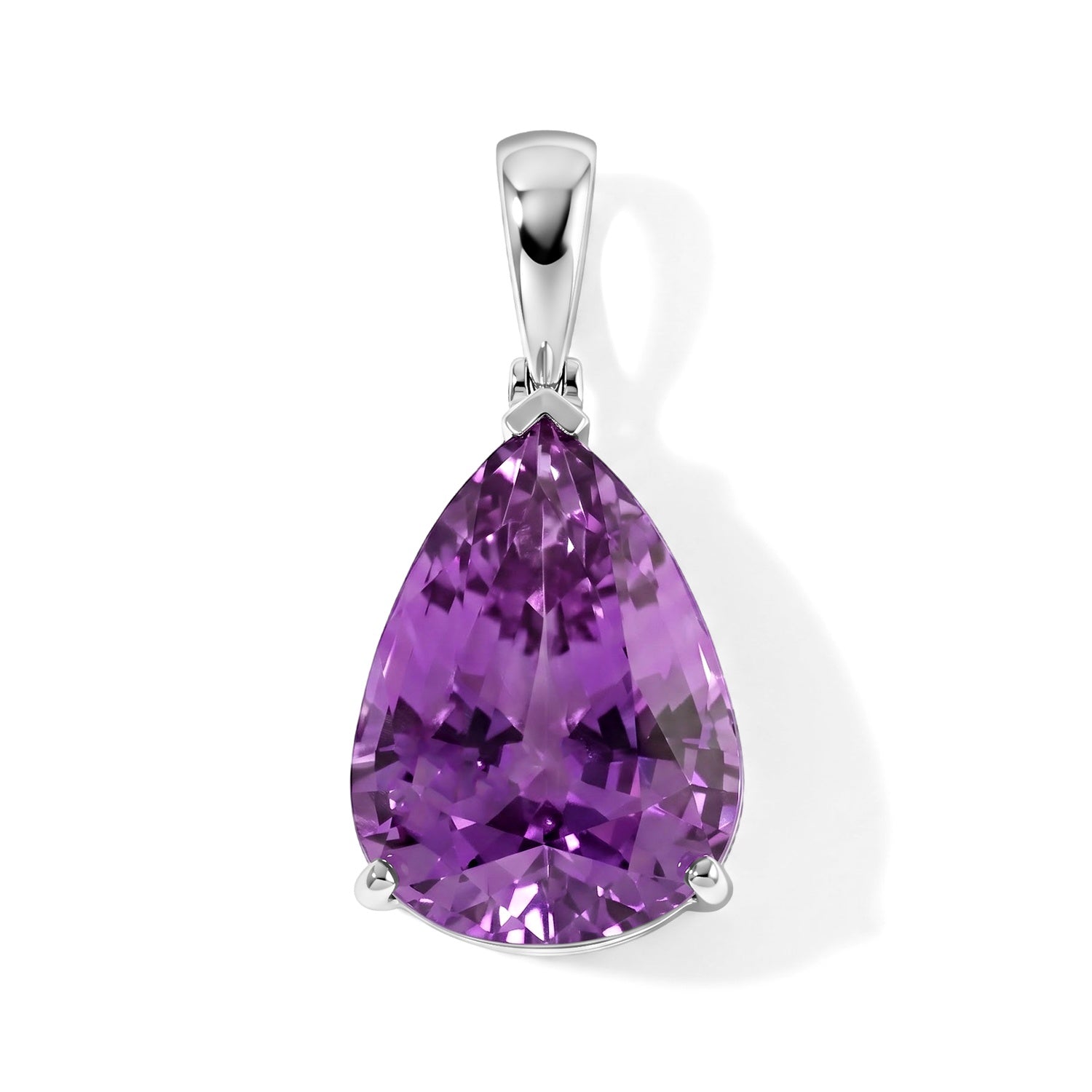 Rhapsody - 950 Platinum AAAA Kunzite Solitaire Pendant 34.43 Ct, Platinum Wt. 11.00 Gms 8692560 0