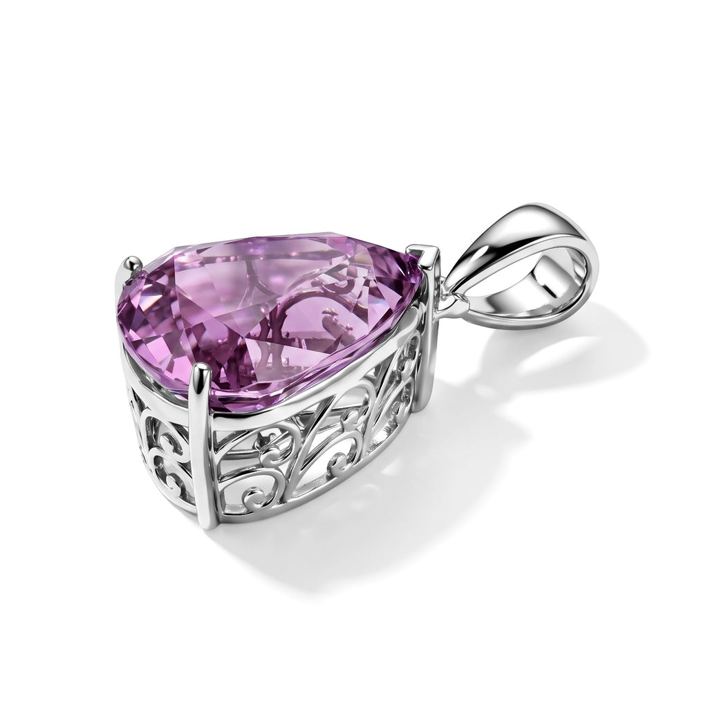 Rhapsody - 950 Platinum AAAA Kunzite Solitaire Pendant 34.43 Ct, Platinum Wt. 11.00 Gms_8692560_3