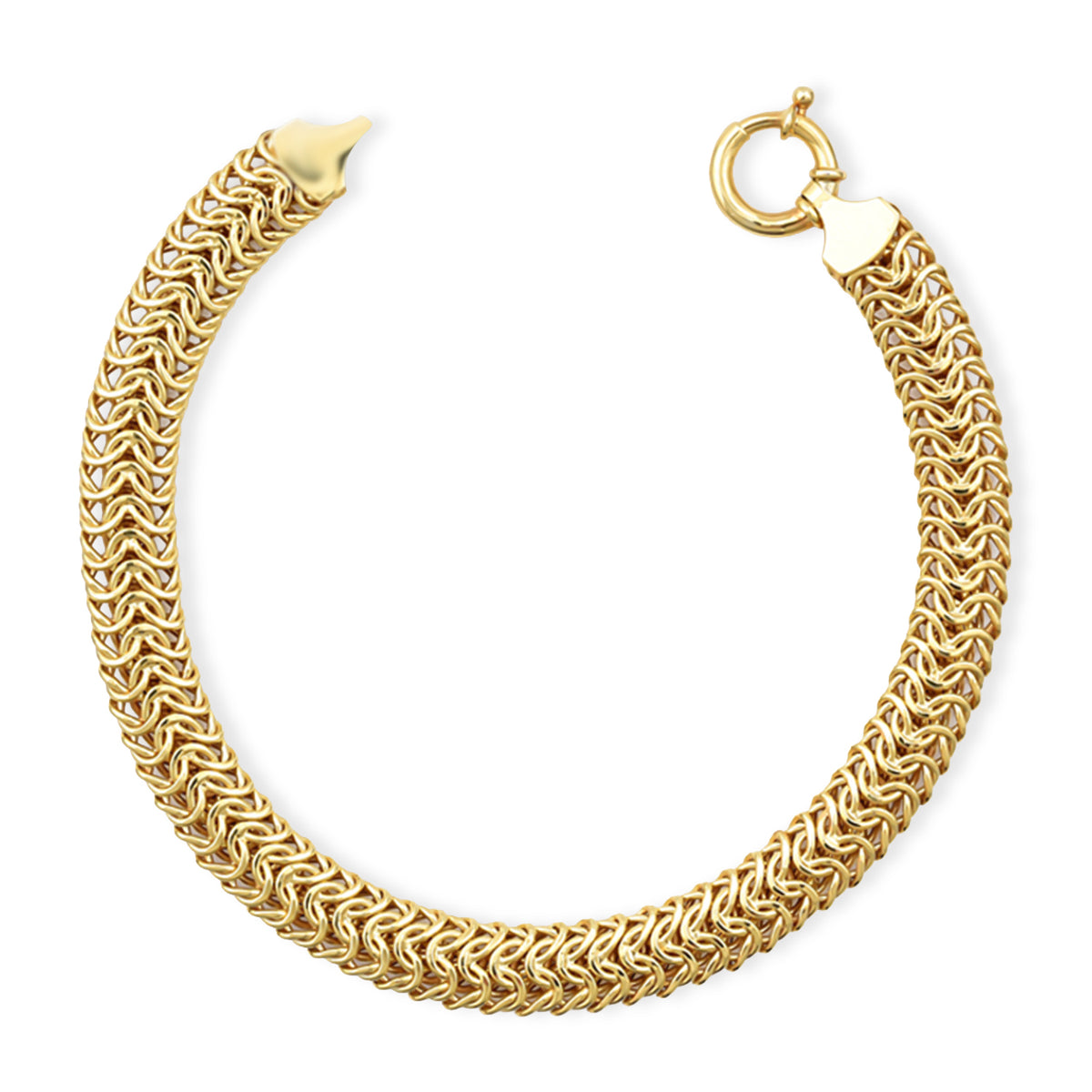 Designer One Time Closeout Deal- 9K Yellow Gold Bracelet (Size - 7.25) with Senorita Clasp Gold Wt. 7.20 Gms 8692854 0