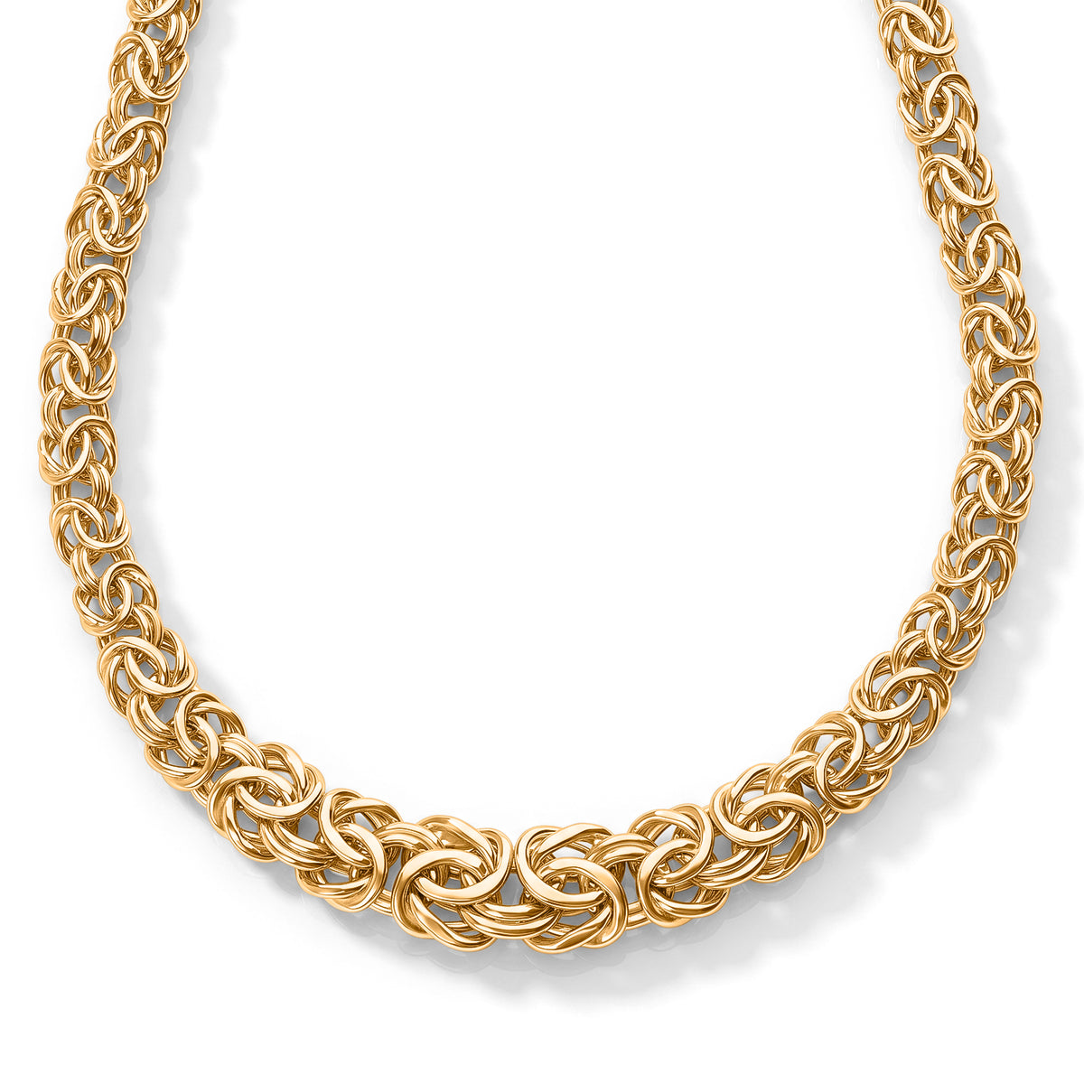 9K Yellow Gold Hand Made Byzantine Necklace (Size - 20) with Lobster Clasp, Gold Wt. 22.83 Gms 8692858 0
