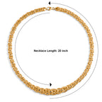 9K Yellow Gold Hand Made Byzantine Necklace (Size - 20) with Lobster Clasp, Gold Wt. 22.83 Gms_8692858_5