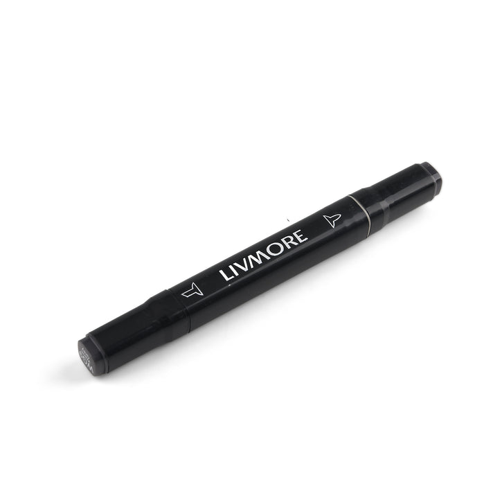 LIVMORE Set of 120 Dual Tip Marker Pens with Portable Storage Bag 8694933 2