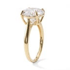 Luxoro 9K Yellow Gold Moissanite Ring, Gold Wt.1.75 Gms  5.000  Ct._8695023_3
