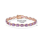 EverTrue - Rose De France Amethyst Bracelet (Size - 7.5) 20.40 Ct._8695343_4