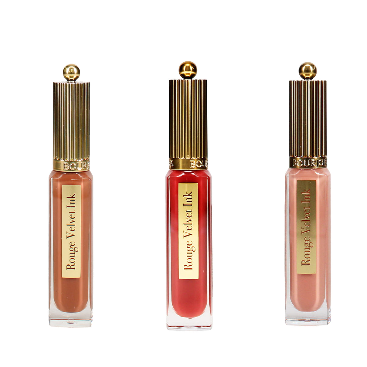 Bourjois: 3-Piece Rouge Velvet Ink Lip Colour Set (Includes Berry Chaud-Colat 25, Belle Brune 12 &amp; Beige De Jour 001) 8695410 0