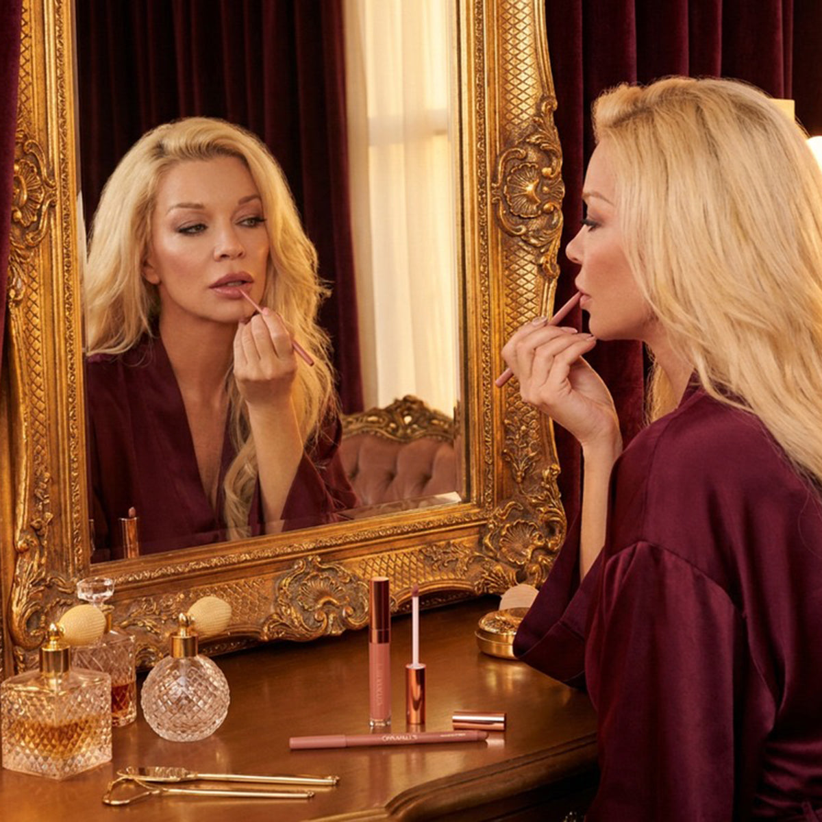 Douvalls Argan Lip Kit Plump &amp; Pout - Pamela (Lip Pencil &amp; Gloss) 8696196 1