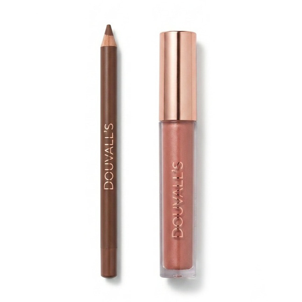 Douvalls Argan Lip Kit Plump &amp; Pout - Pamela (Lip Pencil &amp; Gloss) 8696196 2