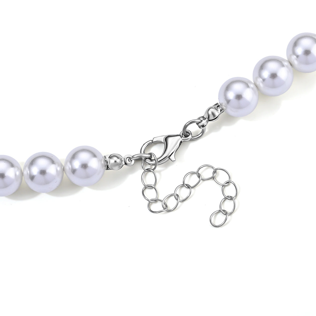 White Shell Pearl &amp; Multi Crystal Blooming Flower Adjustable Necklace (Size - 18+2 Ext) 235.00 Ct. V32668948 5