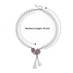 White Shell Pearl & Multi Crystal Blooming Flower Adjustable Necklace (Size - 18+2 Ext) 235.00 Ct._8696750_5