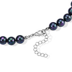 Peacock Shell Pearl & Multi Crystal Blooming Flower Adjustable Necklace (Size - 18+2 Ext) 235.00 Ct._8696753_4