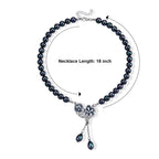 Peacock Shell Pearl & Multi Crystal Blooming Flower Adjustable Necklace (Size - 18+2 Ext) 235.00 Ct._8696753_5