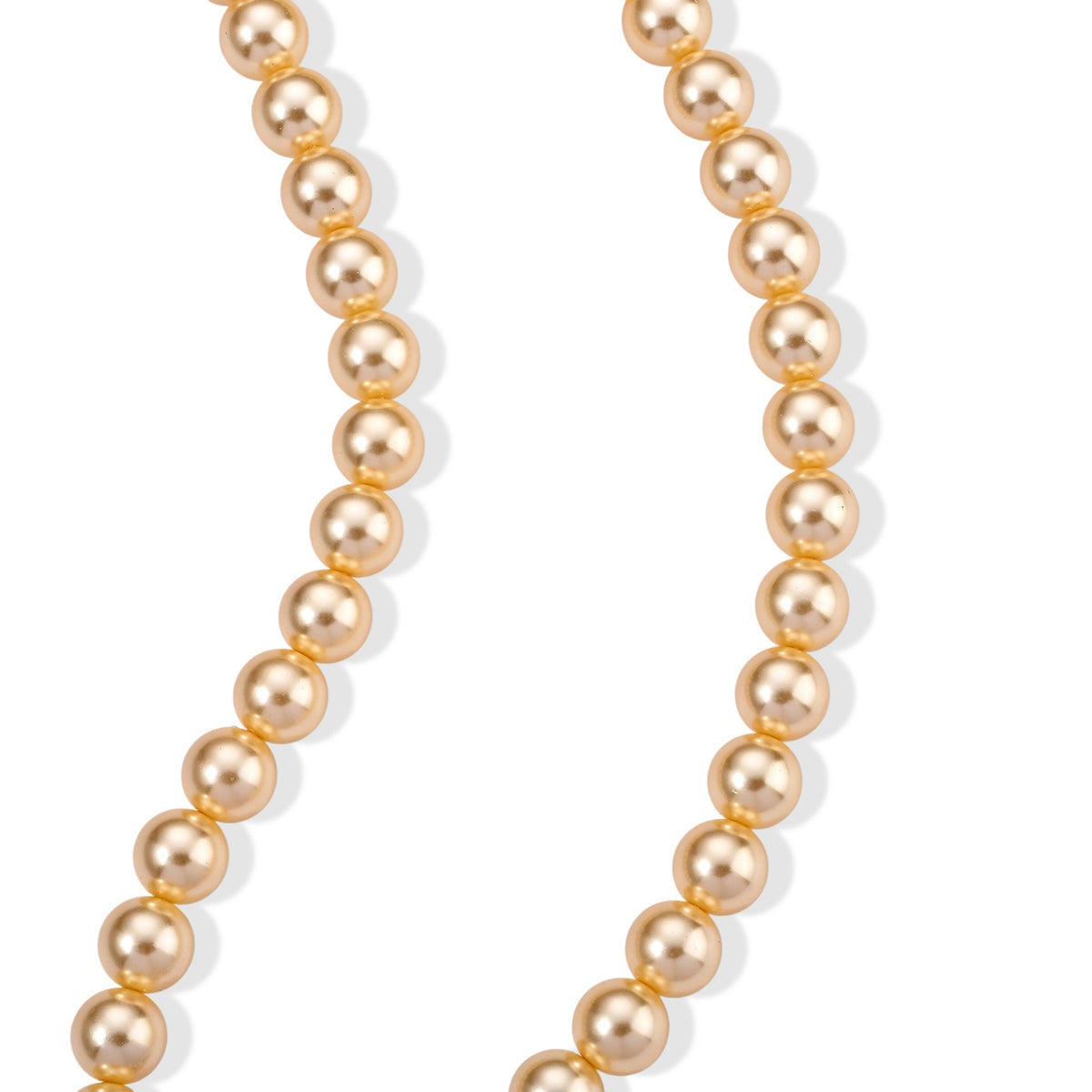 Golden Shell Pearl &amp; Multi Crystal Blooming Flower Adjustable Necklace (Size - 18+2 Ext) 235.00 Ct. V32745858 4