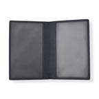 Leather Patterned Passport Holder (Size 14x10x1 cm) - Dark Blue_8696939_3