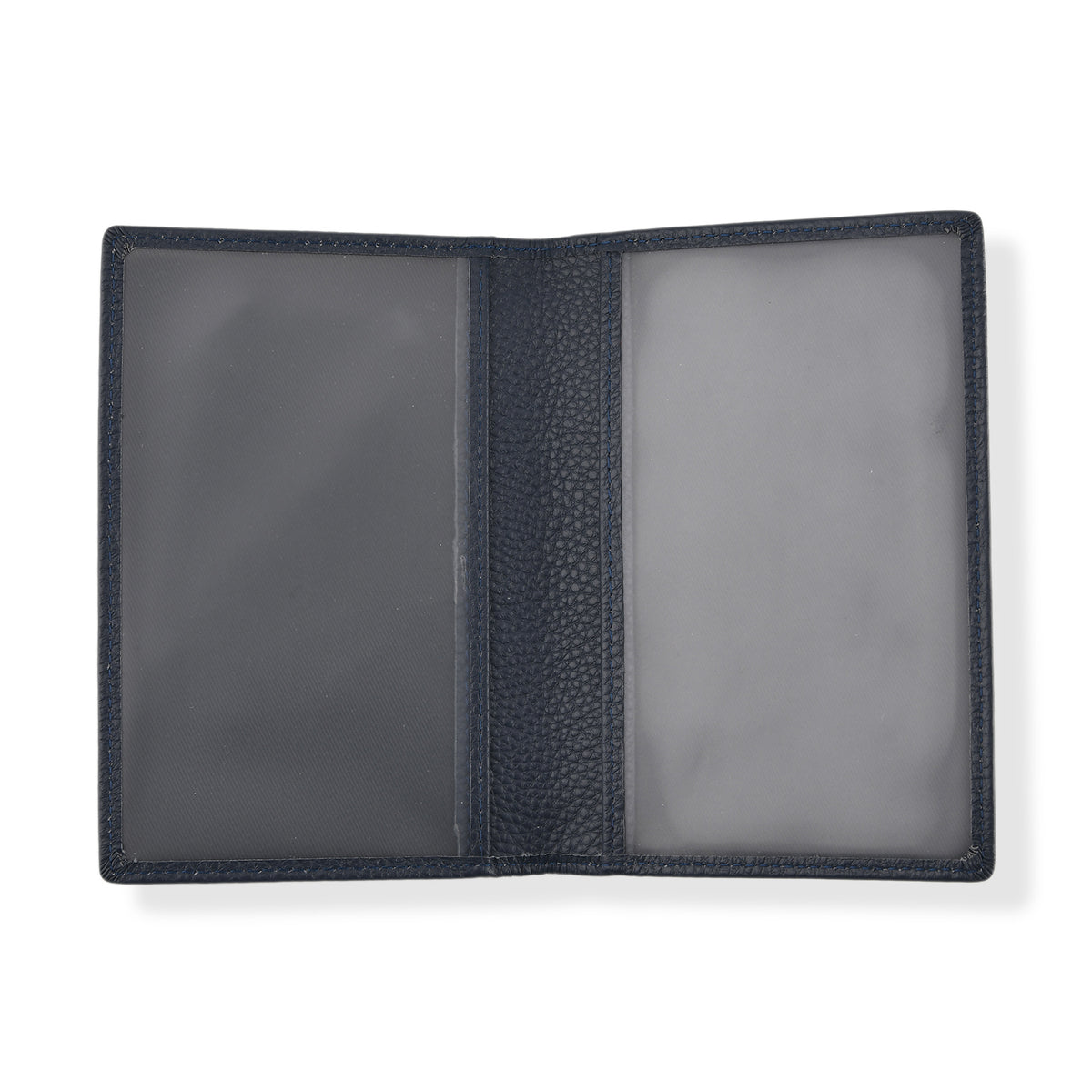 Leather Patterned Passport Holder (Size 14x10x1 cm) - Dark Blue 8696939 3