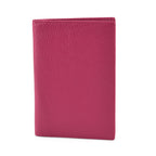 Leather Patterned Passport Holder (Size 14x10x1 cm) - Rose_8696940