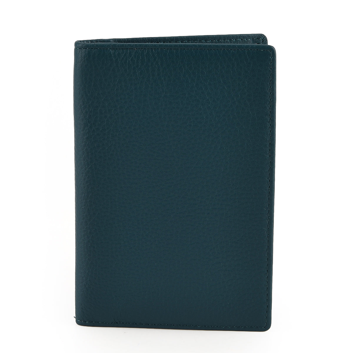 Leather Patterned Passport Holder (Size 14x10x1 cm) - Dark Green 8696941 0