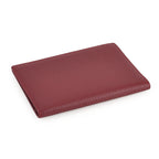 Leather Patterned Passport Holder (Size 14x10x1 cm) - Burgundy_8696942_4