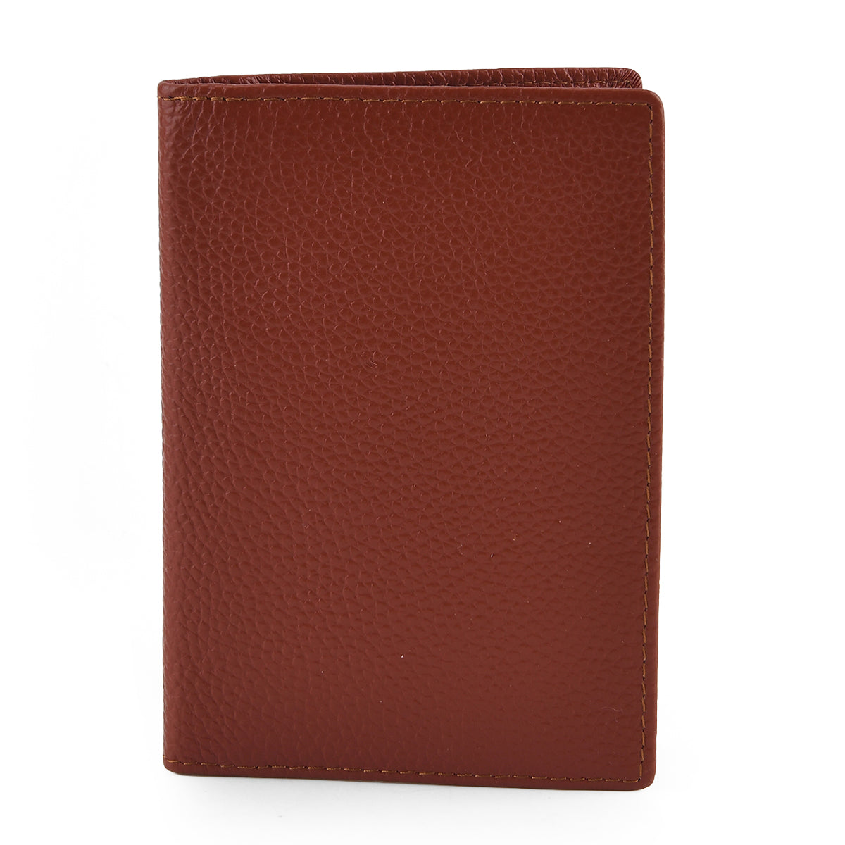 Leather Patterned Passport Holder (Size 14x10x1 cm) - Brown 8696943 0