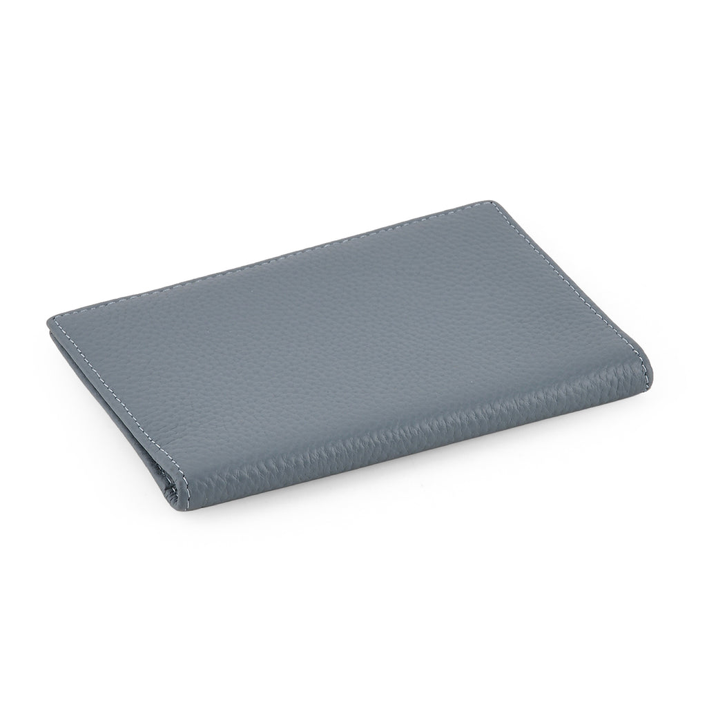 Leather Patterned Passport Holder (Size 14x10x1 cm) - Light Blue_8696946_4