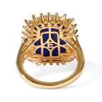 EverTrue - Lapis Lazuli & White Zircon Ring in Yellow Gold Tone 13.30 Ct._8697042_4