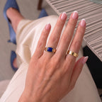 EverTrue - Lapis Lazuli Solitaire Ring in Yellow Gold Tone 6.36 Ct._8697049_2