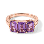 D'Joy Rose De France Amethyst Ring in Rose GoldSterling Silver  2.844  Ct._8697476