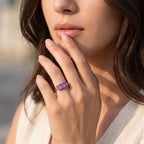 D'Joy Rose De France Amethyst Ring in Rose GoldSterling Silver  2.844  Ct._8697476_2
