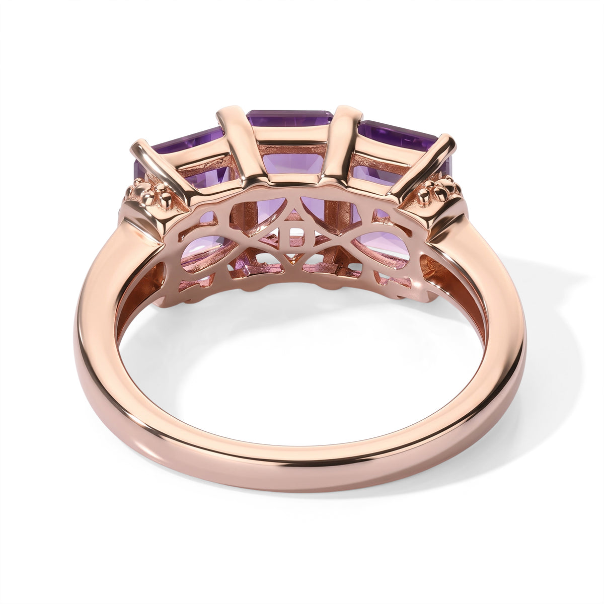 D'Joy Rose De France Amethyst Ring in Rose GoldSterling Silver  2.844  Ct. 8697476 4