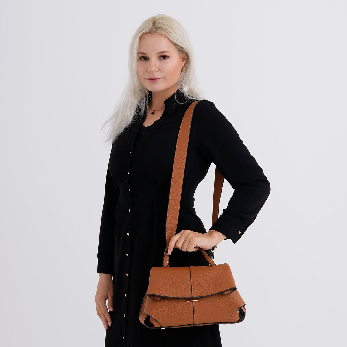 La Marey Signature Crossbody Bag (Size - One Size) - Tan 8697591 2