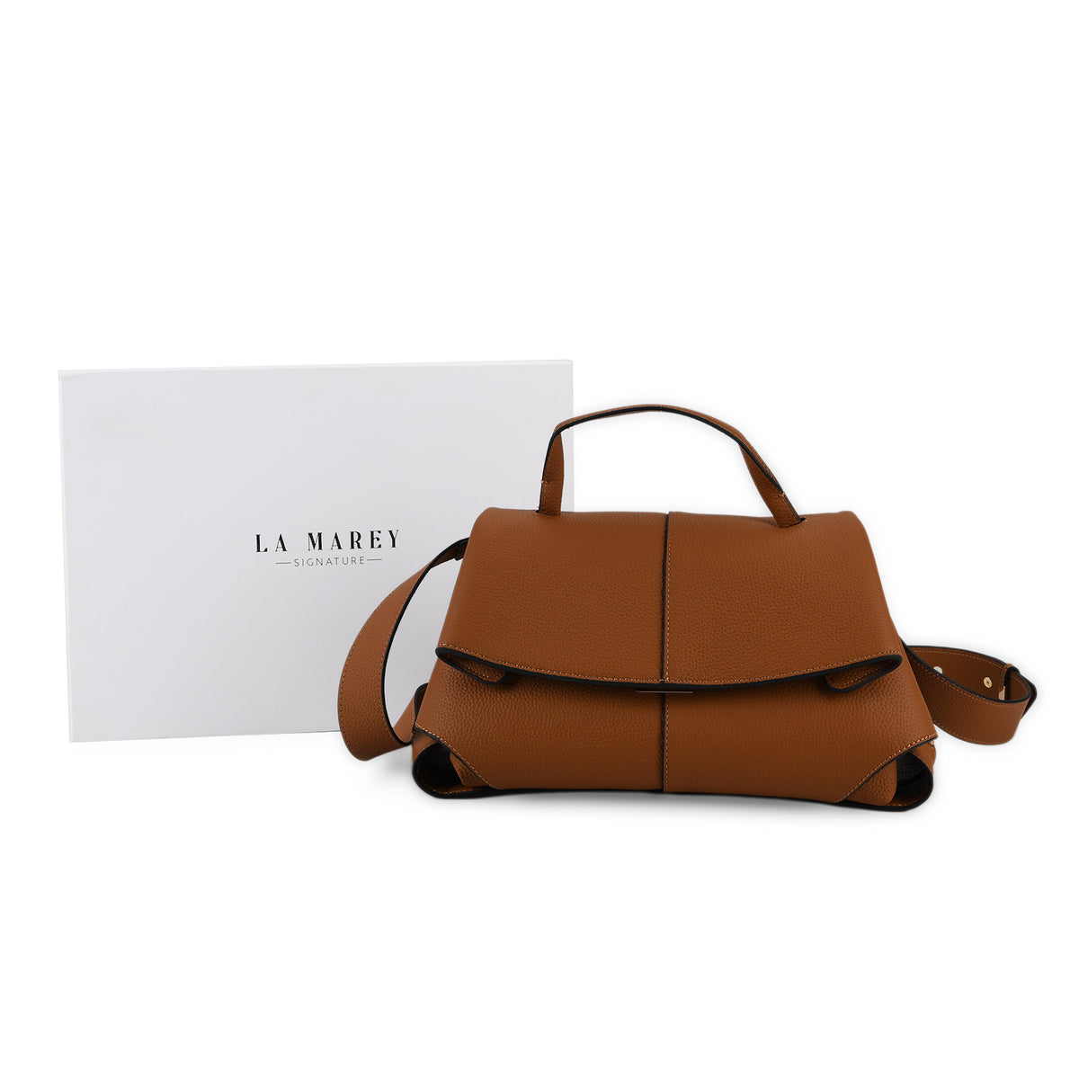 La Marey Signature Crossbody Bag (Size - One Size) - Tan 8697591 6