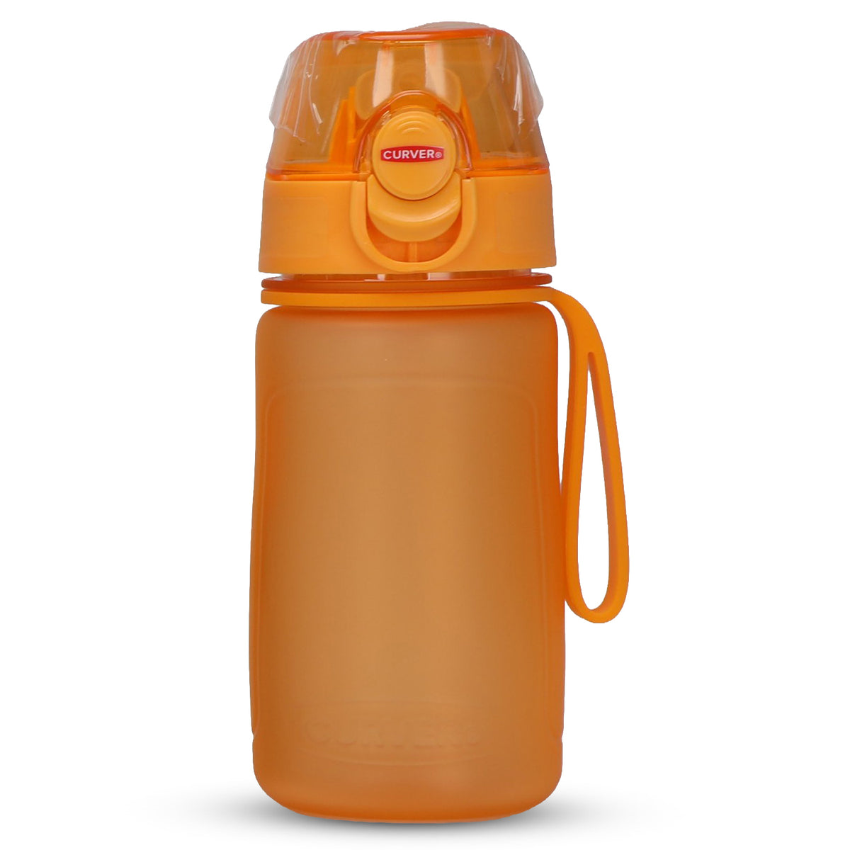 Curver Water Bottle with Flip-Top Lid and Carry Strap (420ml) - Bright Orange V32512458 0