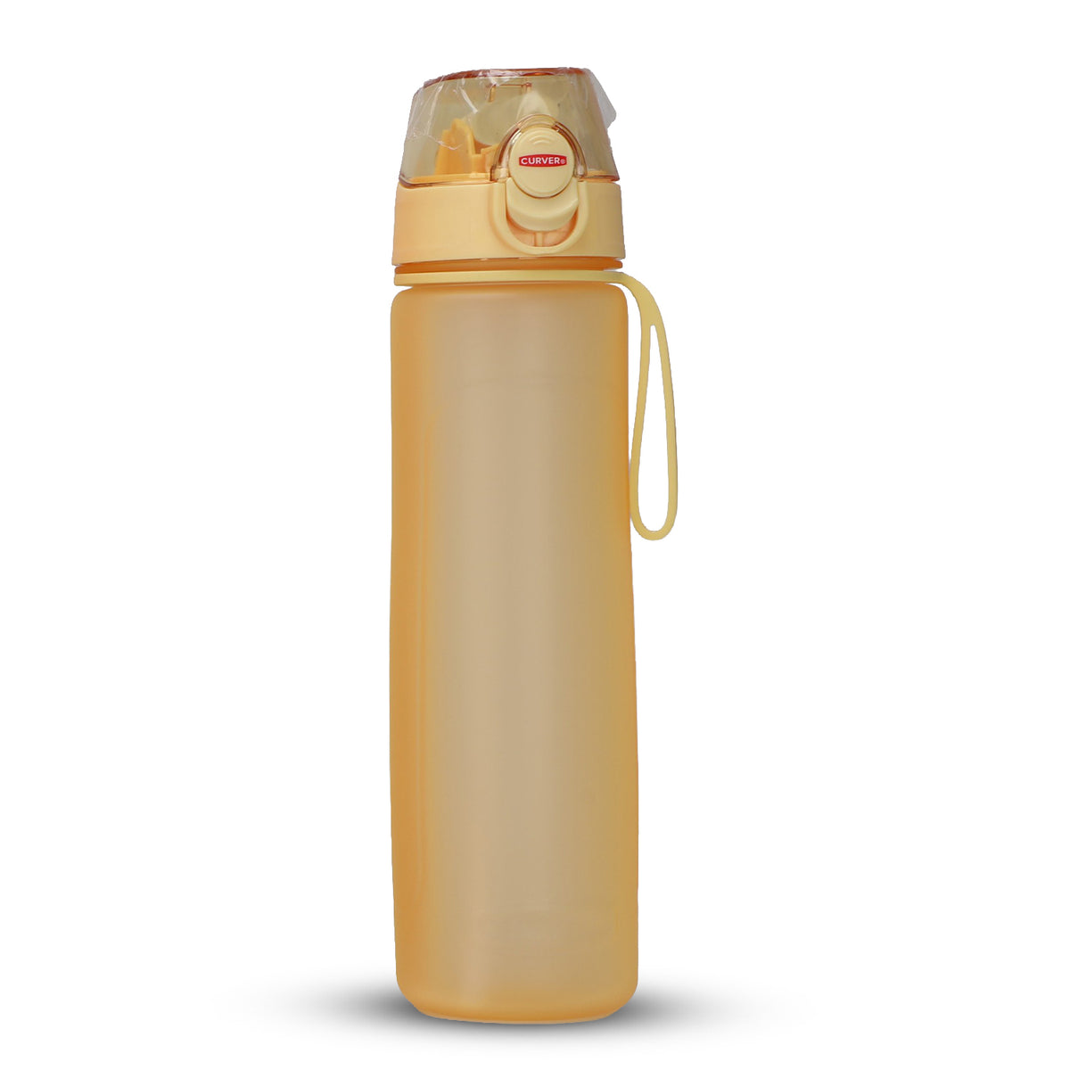 Curver Water Bottle with Flip-Top Lid and Carry Strap (800ml) - Bright Yellow V32519236 0