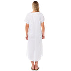 Charlotte West Linen Dress (Size - 10) - White_8697732_2