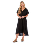 Charlotte West Linen Dress (Size - 10) - Black_8697738