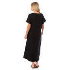 Charlotte West Linen Dress (Size - 10) - Black_8697738_2