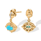 D'Joy Blue Turquoise, White Zircon Dangling Earring Sterling Silver  0.924  Ct._8698198_3