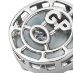 GP - Larimar & Blue Sapphire Pendant in Rhodium Overlay Sterling Silver 5.80 Ct._8698460_4